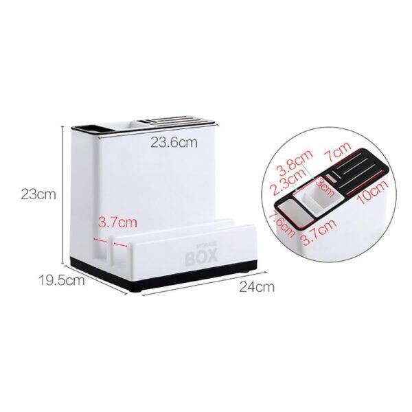 Support de rangement pour couteaux et ustensiles – Organisateur plastique pratique pour cuisine et plan de travail