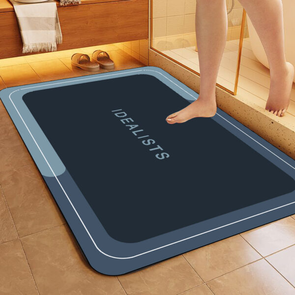 Tapis de bain antidérapant absorbant – Séchage rapide, plusieurs tailles disponibles
