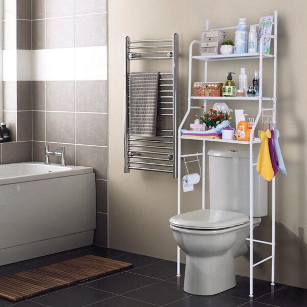 Étagère WC Gain de Place – Rangement Salle de Bain Moderne