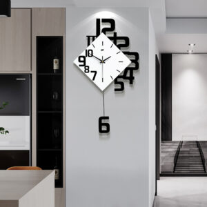 Horloge Murale Design 3D – Chiffres Découpés & Pendule Moderne