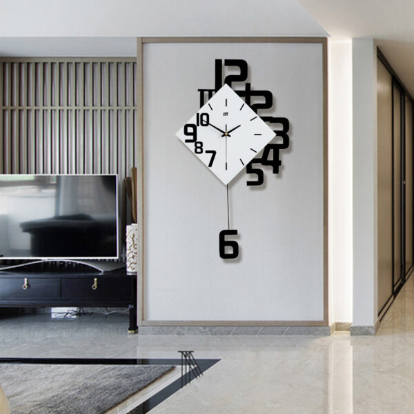 Horloge Murale Design 3D – Chiffres Découpés & Pendule Moderne