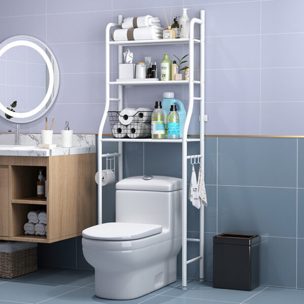 Étagère WC Gain de Place – Rangement Salle de Bain Moderne