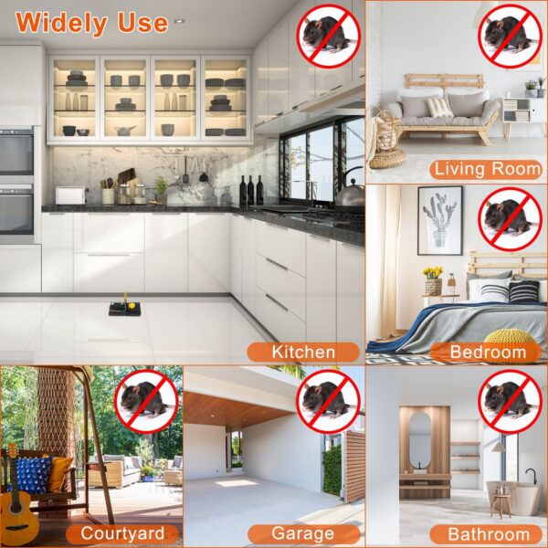 Lot de 6 Pièges à Souris et Rats Réutilisables – Pièges Mécaniques Puissants Anti-Rongeurs