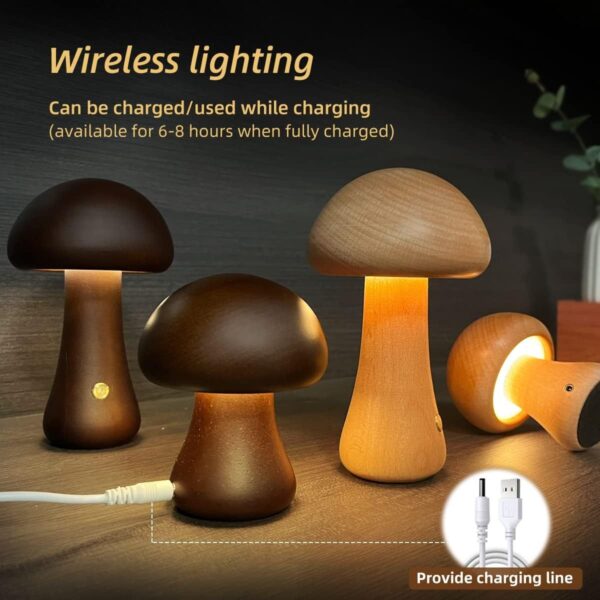 Lampe de Table Champignon Design – Éclairage Doux pour Chambre & Intérieur Moderne