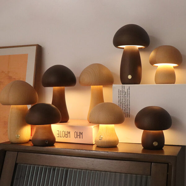 Lampe de Table Champignon Design – Éclairage Doux pour Chambre & Intérieur Moderne