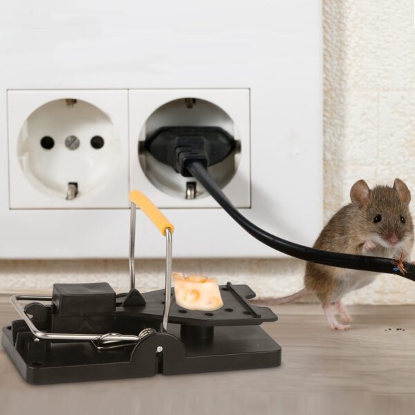 Lot de 6 Pièges à Souris et Rats Réutilisables – Pièges Mécaniques Puissants Anti-Rongeurs