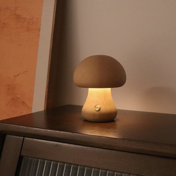 Lampe de Table Champignon Design – Éclairage Doux pour Chambre & Intérieur Moderne