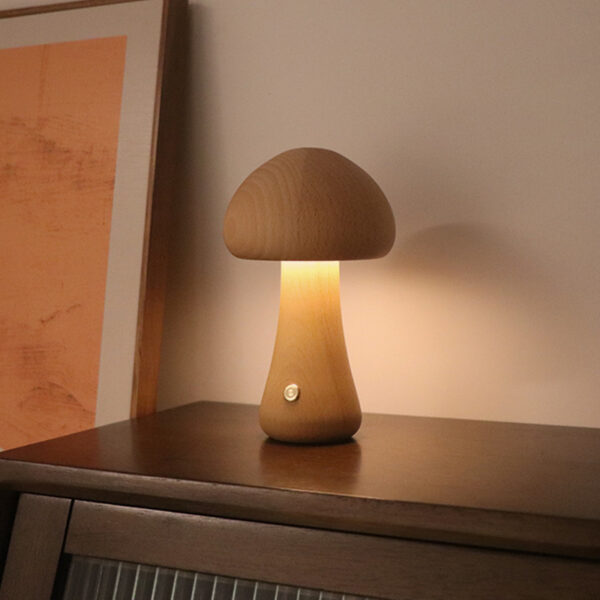 Lampe de Table Champignon Design – Éclairage Doux pour Chambre & Intérieur Moderne