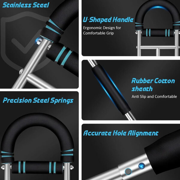 Appareil de Musculation des Bras Ajustable – Shaker Twister pour Entraînement du Haut du Corps à Domicile