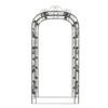 Arche de Jardin Noire en Acier 240 cm – Support pour Plantes Grimpantes, Roses & Décoration Extérieure