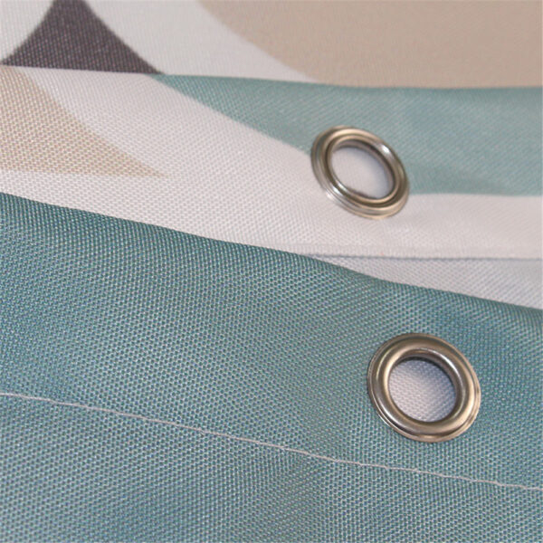 Rideau de Douche Motif Lanternes Colorées – Tissu Polyester Résistant, Plusieurs Tailles