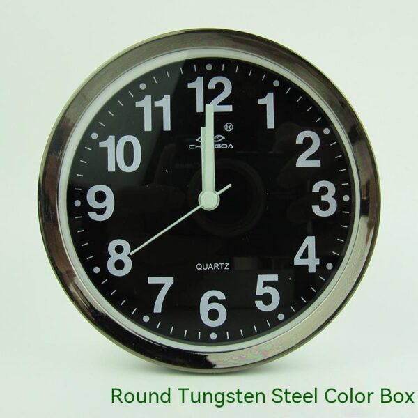 Réveil Design Moderne avec Contour Effet Métallisé – Horloge Créative pour Chambre & Bureau