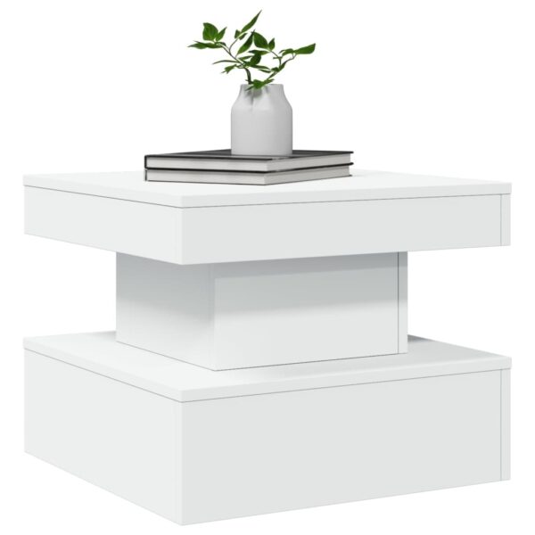 Table Basse Moderne avec Éclairage LED – Design Contemporain, 50×50 ou 90×50 cm
