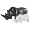 Statue Décorative Rhinocéros en Céramique – Décoration de Salon Style Nordique