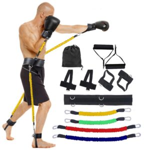 Ensemble Fitness Bounce Trainer – Cordes de Résistance Latex pour Agilité, Sauts & Puissance