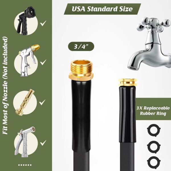 Tuyau d’Arrosage de Jardin avec Pistolet – Lance d’Arrosage Multifonction pour Extérieur