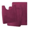 Ensemble de Tapis de Salle de Bain Antidérapants en Polaire Corail – Lot 3 Pièces Doux & Lavable