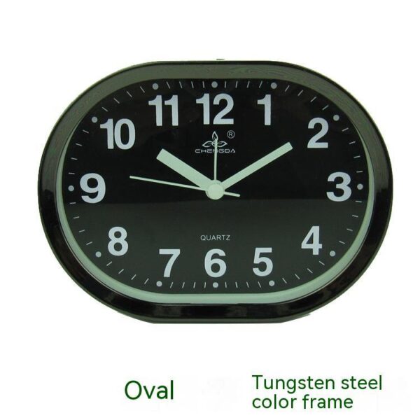 Réveil Design Moderne avec Contour Effet Métallisé – Horloge Créative pour Chambre & Bureau