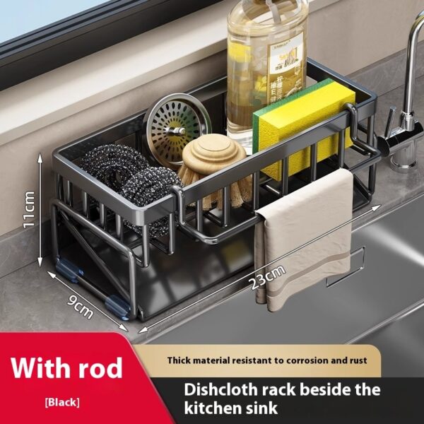 Égouttoir à Chiffon pour Évier – Support de Séchage sans Installation