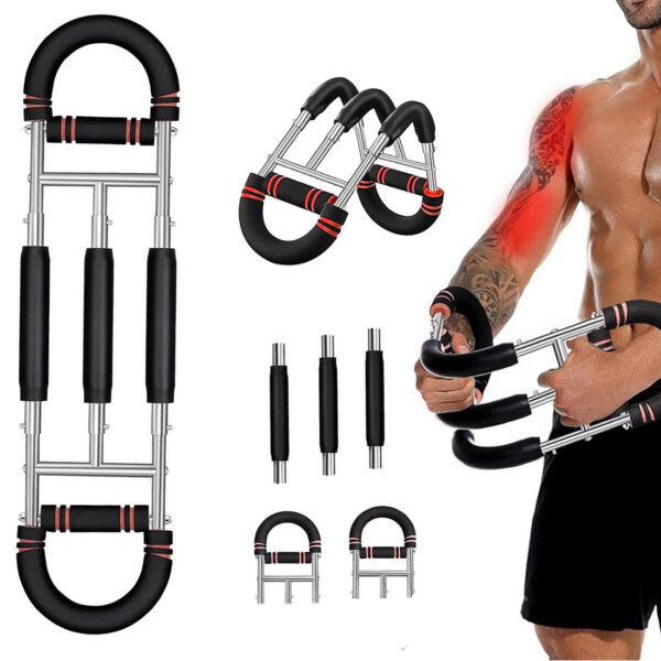 Appareil de Musculation des Bras Ajustable – Shaker Twister pour Entraînement du Haut du Corps à Domicile