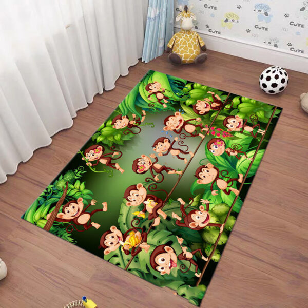 Tapis Cartoon pour Chambre d’Enfant & Salon – Doux, Moderne et Lavable en Machine