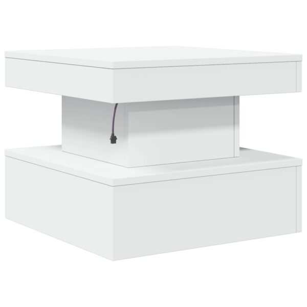 Table Basse Moderne avec Éclairage LED – Design Contemporain, 50×50 ou 90×50 cm