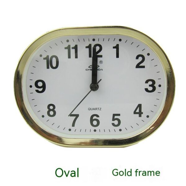 Réveil Design Moderne avec Contour Effet Métallisé – Horloge Créative pour Chambre & Bureau