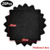20 pièces/ensemble de dalles de sol de garage noires et rouges 40*40*1.8cm, dalles de sol de garage à emboîtement, dalles de sol de garage pour lavage de voitures, dalles de sol en PVC à emboîtement