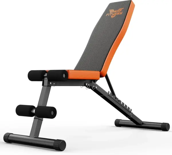 Banc de musculation pliable et réglable, banc d'entraînement multifonctionnel, banc incliné pour l'entraînement complet du corps Max 300 kg avec cordon de traction