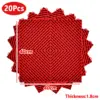 20 pièces/ensemble de dalles de sol de garage noires et rouges 40*40*1.8cm, dalles de sol de garage à emboîtement, dalles de sol de garage pour lavage de voitures, dalles de sol en PVC à emboîtement