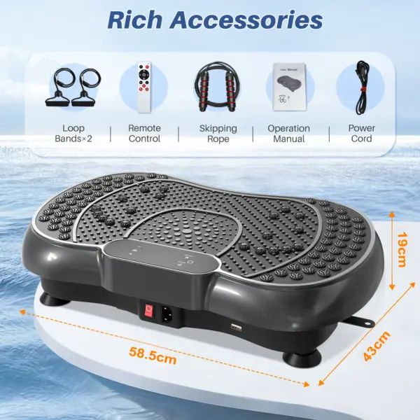 Plaque vibrante 99 niveaux d'intensité, équipement de Fitness pour la maison, entraînement complet du corps, masseur de renforcement musculaire, appareil de sport