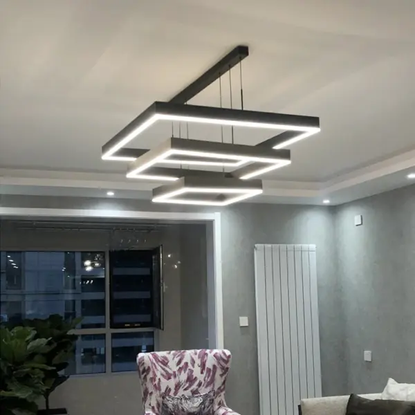 Plafonnier LED Suspendu Moderne – Luminaire Décoratif pour Salon et Chambre