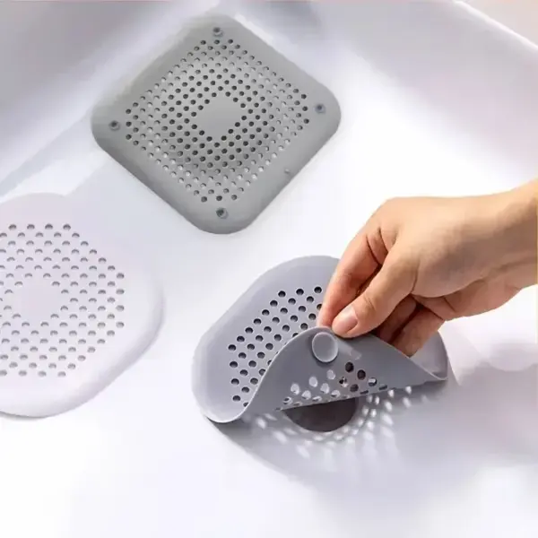 Bouchon Filtre d’Évier en Silicone – Collecteur de Cheveux pour Cuisine, Salle de Bain et Douche