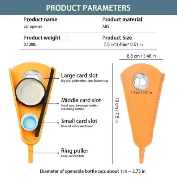 Ouvre-bouteille Portable multifonctionnel, capsuleuse, universel, en conserve, antidérapant, économie de travail, bouchon de bouteille torsadé, Gadgets de cuisine