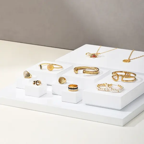 Ciyye – accessoires d'exposition de bijoux en bloc de luxe, pour vitrine de magasin, boucles d'oreilles, bagues, Bracelets, plateau d'exposition de rangement de bijoux à la mode