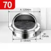 Grille de Ventilation Murale et de Plafond en Acier Inoxydable, Couvercle Étanche pour Quincaillerie Domestique