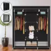 Placard Portable grande maison multicouche économique tissu armoire anti-poussière salle de location placard pour une personne organisateur de vêtements