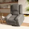 Canapé inclinable Comanlai avec repose-pieds, fauteuil de massage électrique avec 8 points de massage 160 °   Fauteuil pivotant relaxant pour personnes âgées