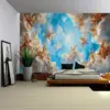 Tapisserie murale Vintage avec personnage de ciel, plafond d'église européenne, affiche de fond de salon, décoration de Studio de dortoir de maison