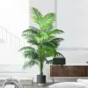 Grand palmier artificiel 90-120cm, fausses plantes tropicales, feuilles de palmier en plastique vert, grande branche d'arbre Monstera pour décoration de jardin de maison