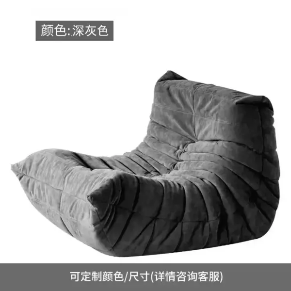 Fauteuil pouf pour adultes, canapé souple pour salon, canapé de sol sans accoudoirs pour coin salon de lecture d'appartement