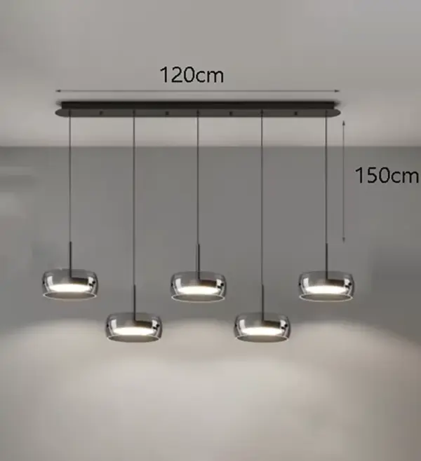 Plafonnier LED Suspendu à Anneaux – Luminaire Moderne pour Salon et Salle à Manger