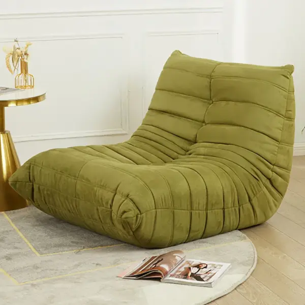 Fauteuil pouf pour adultes, canapé souple pour salon, canapé de sol sans accoudoirs pour coin salon de lecture d'appartement