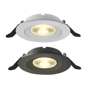 Spot LED encastré rond COB Trimless – plafonnier intérieur haut de gamme dimmable 110V-220V