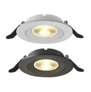 Trimless rond COB Led Downlights haut de gamme encastré plafonniers lampes plafonnier pour intérieur résidentiel maison 110V 220V