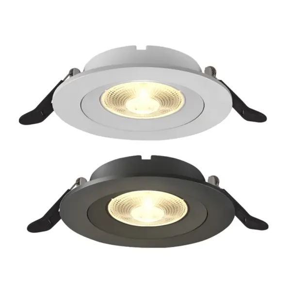 Trimless rond COB Led Downlights haut de gamme encastré plafonniers lampes plafonnier pour intérieur résidentiel maison 110V 220V