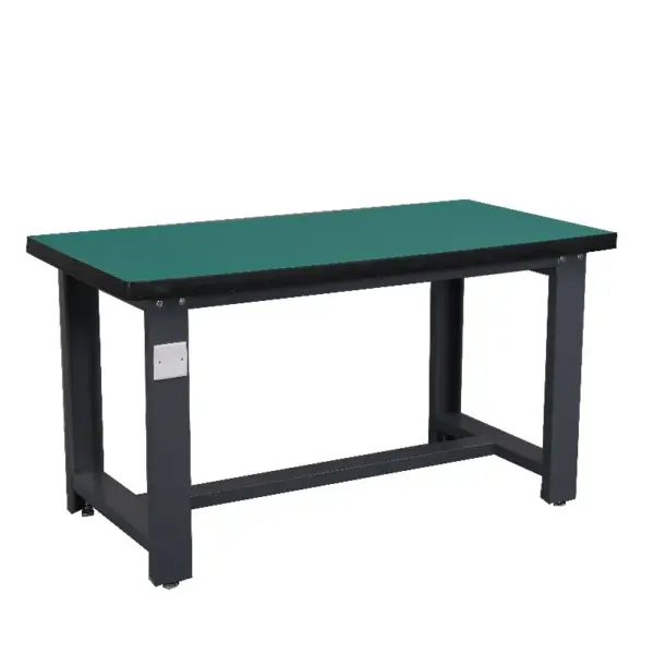 Établi en acier antistatique robuste L2100m, conception moderne pour l'entretien, quincaillerie de meubles d'atelier