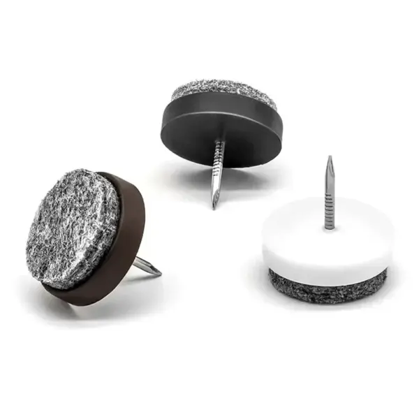 Clous en feutre plastique 14-28mm, 30 pièces, antidérapants, pour chaise, Table, lit, placard, pieds, meubles, protection de sol en bois, quincaillerie pour ongles