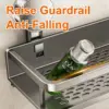 Ventouse support de salle de bain étagère de salle de bain espace de toilette en aluminium sans perceuse support suspendu organisateur de salle de bain accrocher au mur