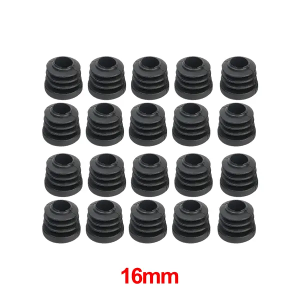 Bouchons de protection pour pieds de chaise, 20/200 pièces, embouts ronds en plastique, Inserts de tuyaux, bouchons de meubles, pieds de Table, matériel de couverture d'extrémité de tube